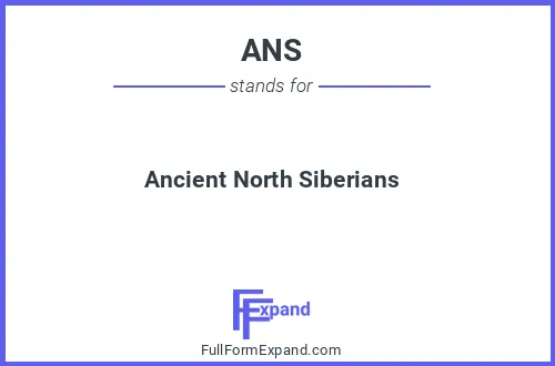 Full form of ANS