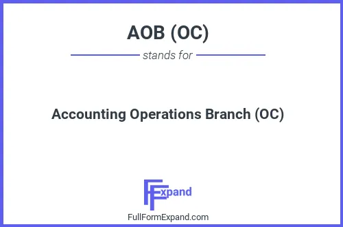 Full form of AOB (OC)