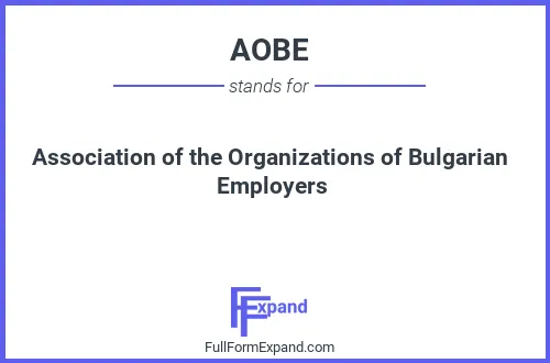 Full form of AOBE