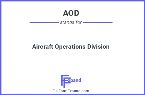 Full form of AOD