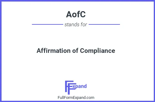 Full form of AofC