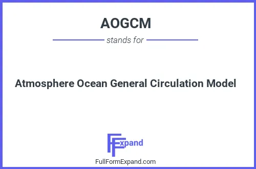 Full form of AOGCM