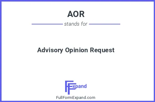 Full form of AOR