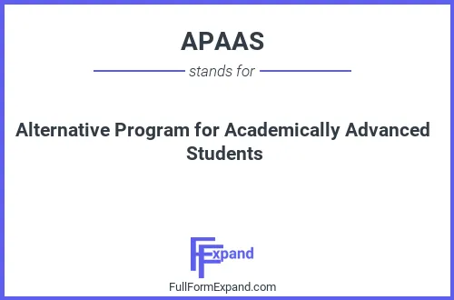 Full form of APAAS
