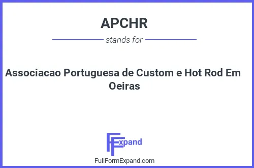 Full form of APCHR