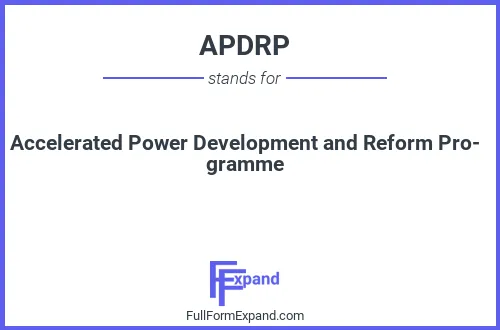 Full form of APDRP