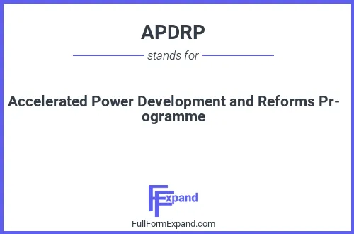 Full form of APDRP