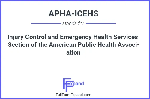 Full form of APHA-ICEHS