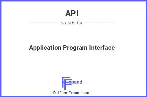 Full form of API