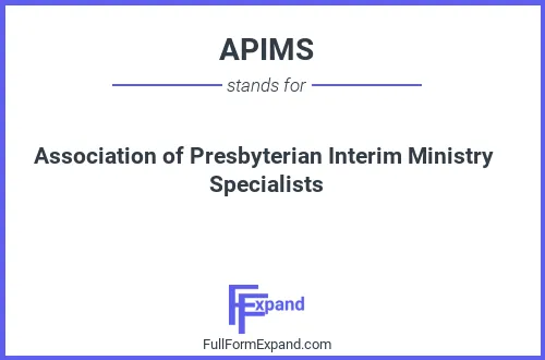 Full form of APIMS