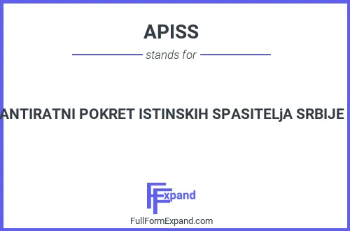 Full form of APISS