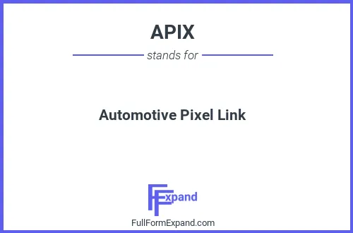 Full form of APIX