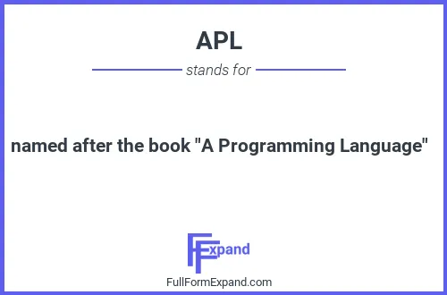Full form of APL