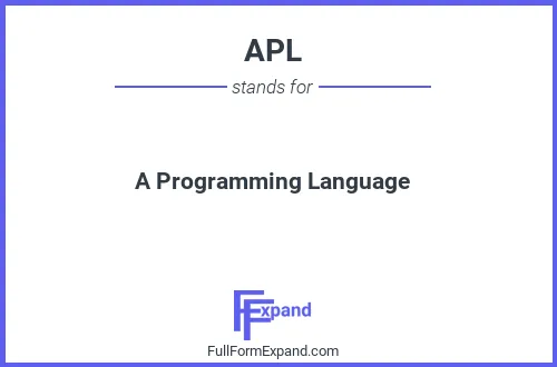 Full form of APL