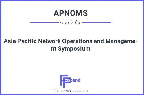 Full form of APNOMS