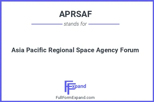 Full form of APRSAF