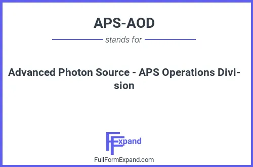 Full form of APS-AOD
