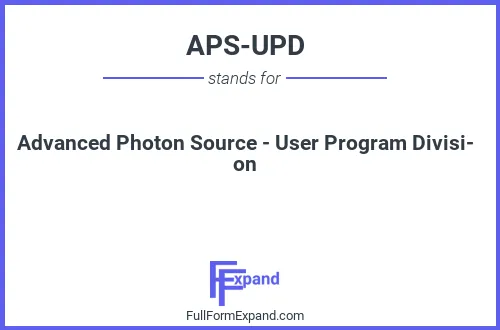 Full form of APS-UPD