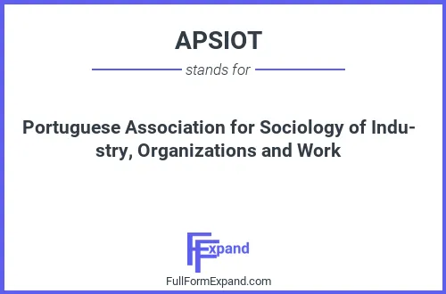 Full form of APSIOT