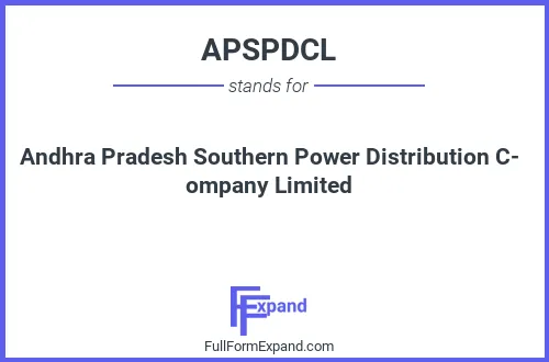 Full form of APSPDCL
