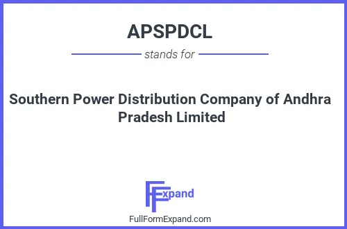Full form of APSPDCL