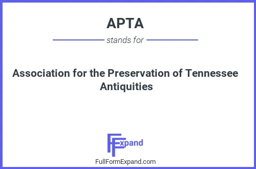 Full form of APTA