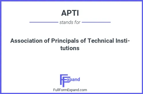 Full form of APTI