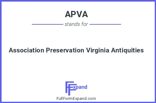 Full form of APVA