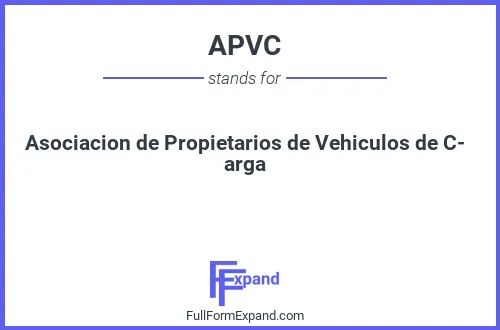 Full form of APVC
