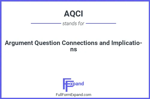 Full form of AQCI