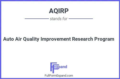Full form of AQIRP
