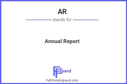 Full form of AR