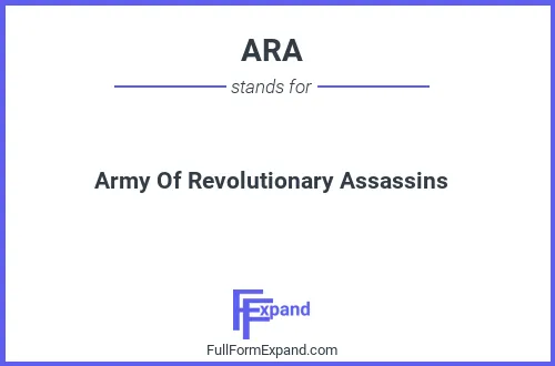 Full form of ARA