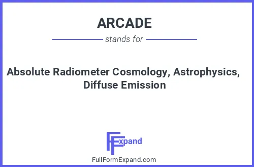 Full form of ARCADE
