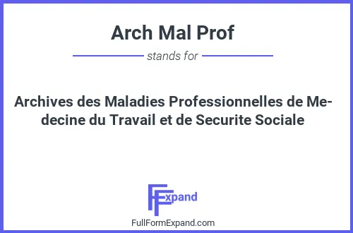 Full form of Arch Mal Prof