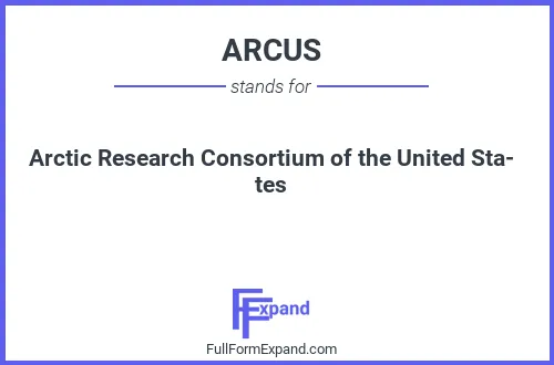 Full form of ARCUS