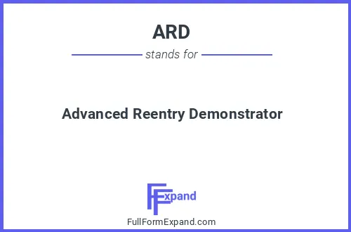 Full form of ARD