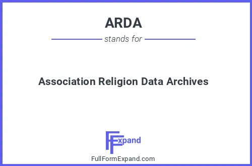 Full form of ARDA