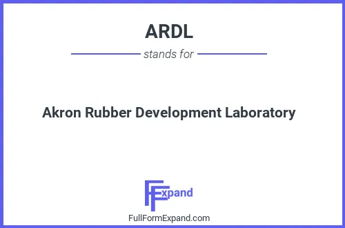 Full form of ARDL