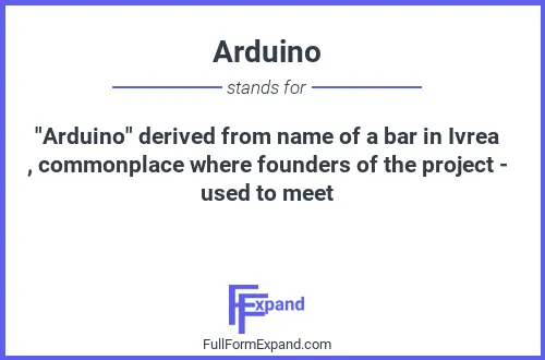 Full form of Arduino
