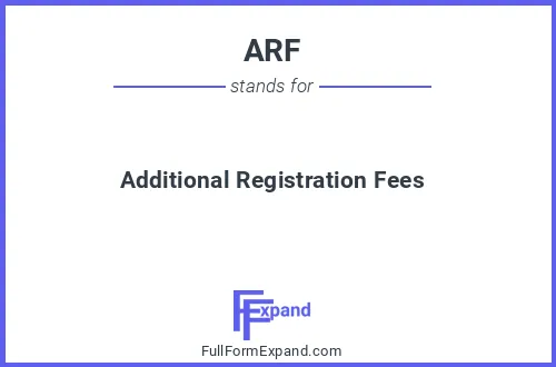 Full form of ARF