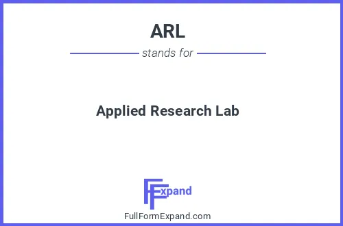 Full form of ARL