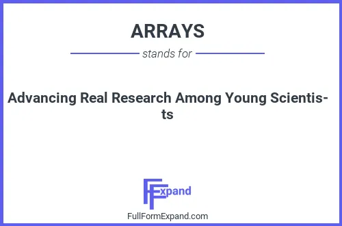 Full form of ARRAYS
