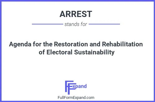 Full form of ARREST