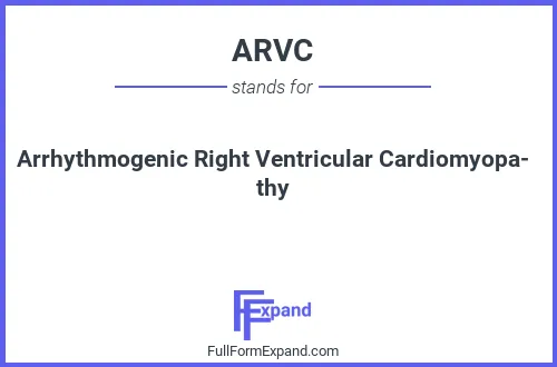 Full form of ARVC