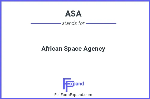 Full form of ASA