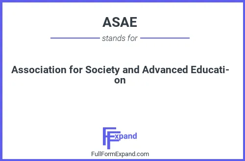Full form of ASAE