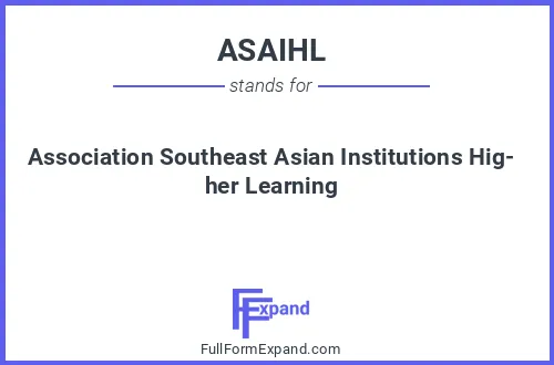 Full form of ASAIHL