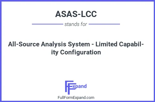 Full form of ASAS-LCC