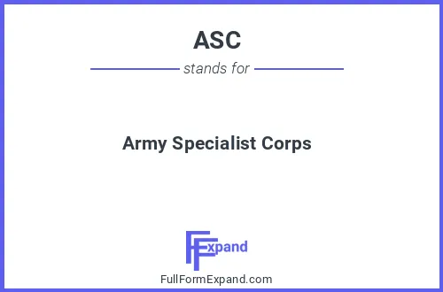 Full form of ASC